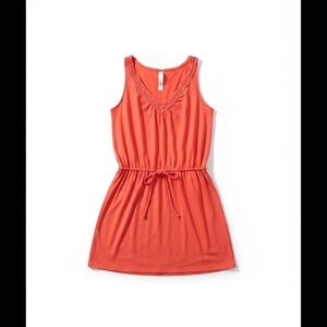 Gilligan & O'Malley Coral Lace Trim Pajama Dress